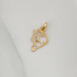 Dije Silueta Gato 0.25gr / 3/4 in / Oro Amarillo 18K %