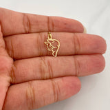 Dije Silueta Gato 0.25gr / 3/4 in / Oro Amarillo 18K %