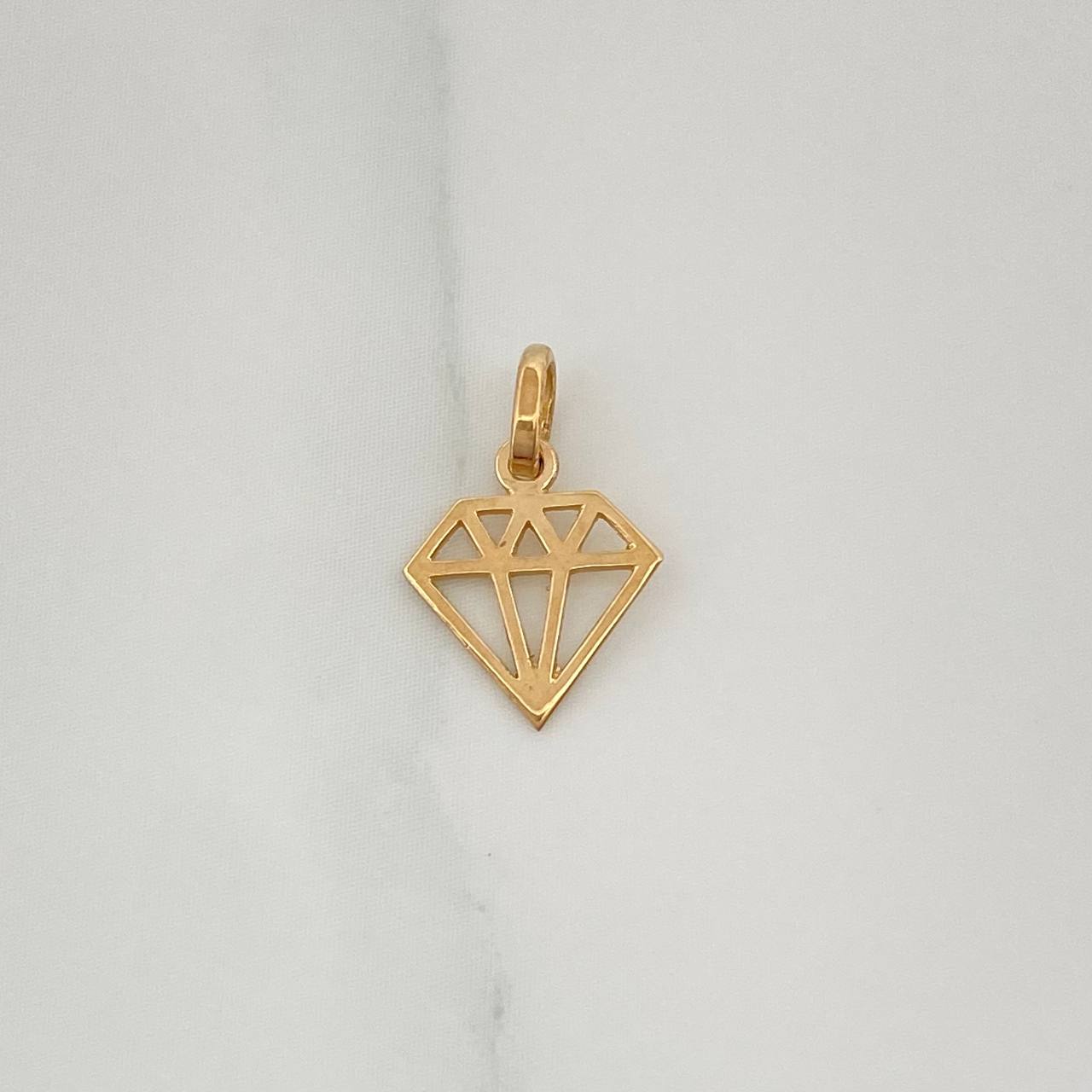 Dije Diamante 0.25gr / 1/2 in / Oro Amarillo 18K %