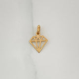 Dije Diamante 0.25gr / 1/2 in / Oro Amarillo 18K %