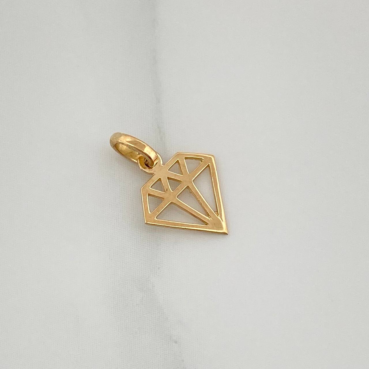 Dije Diamante 0.25gr / 1/2 in / Oro Amarillo 18K %