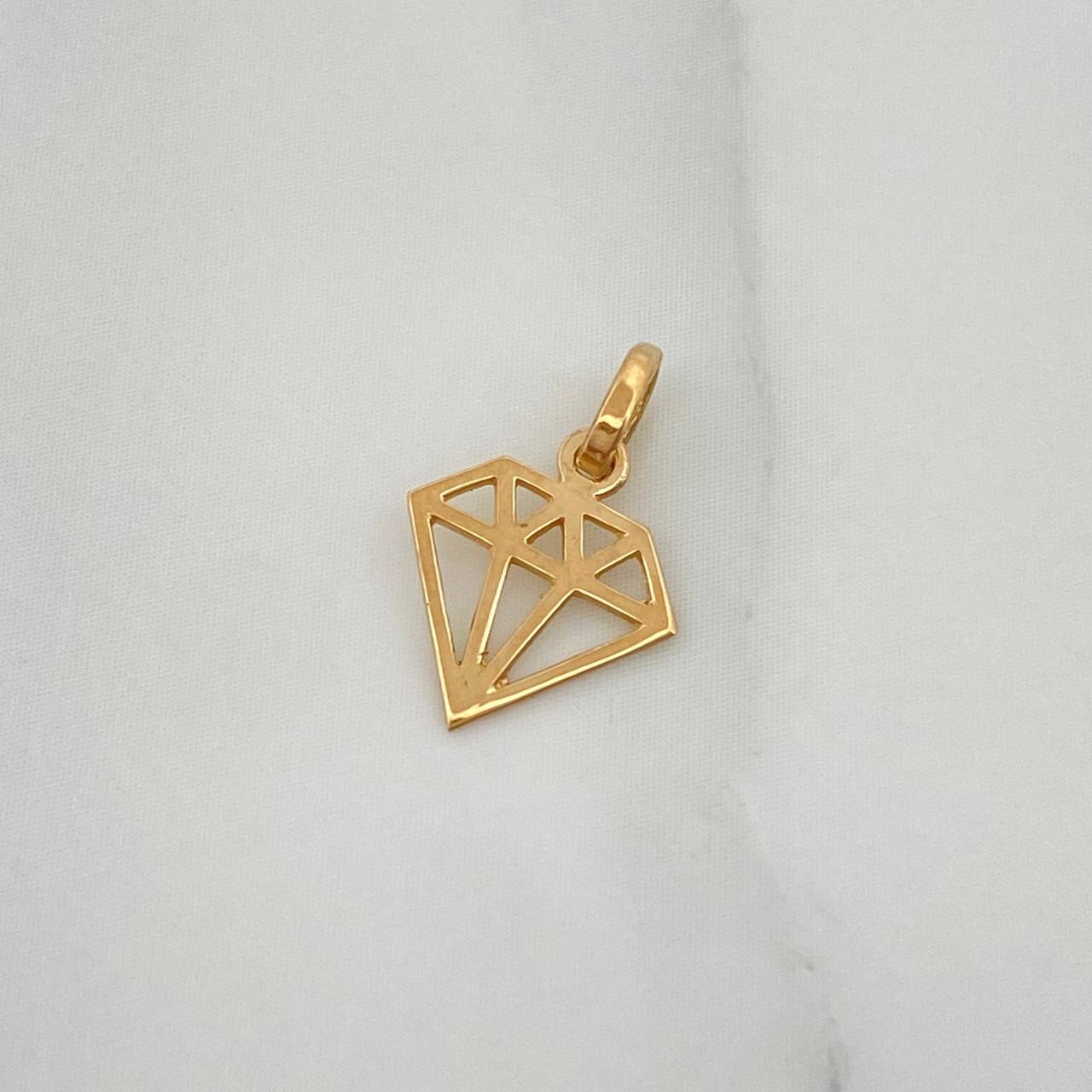 Dije Diamante 0.25gr / 1/2 in / Oro Amarillo 18K %