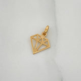Dije Diamante 0.25gr / 1/2 in / Oro Amarillo 18K %