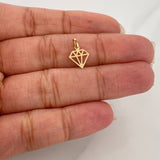 Dije Diamante 0.25gr / 1/2 in / Oro Amarillo 18K %