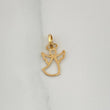 Dije Silueta Ángel 0.25gr / 1/2 in / Oro Amarillo 18K %