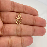 Dije Silueta Ángel 0.25gr / 1/2 in / Oro Amarillo 18K %