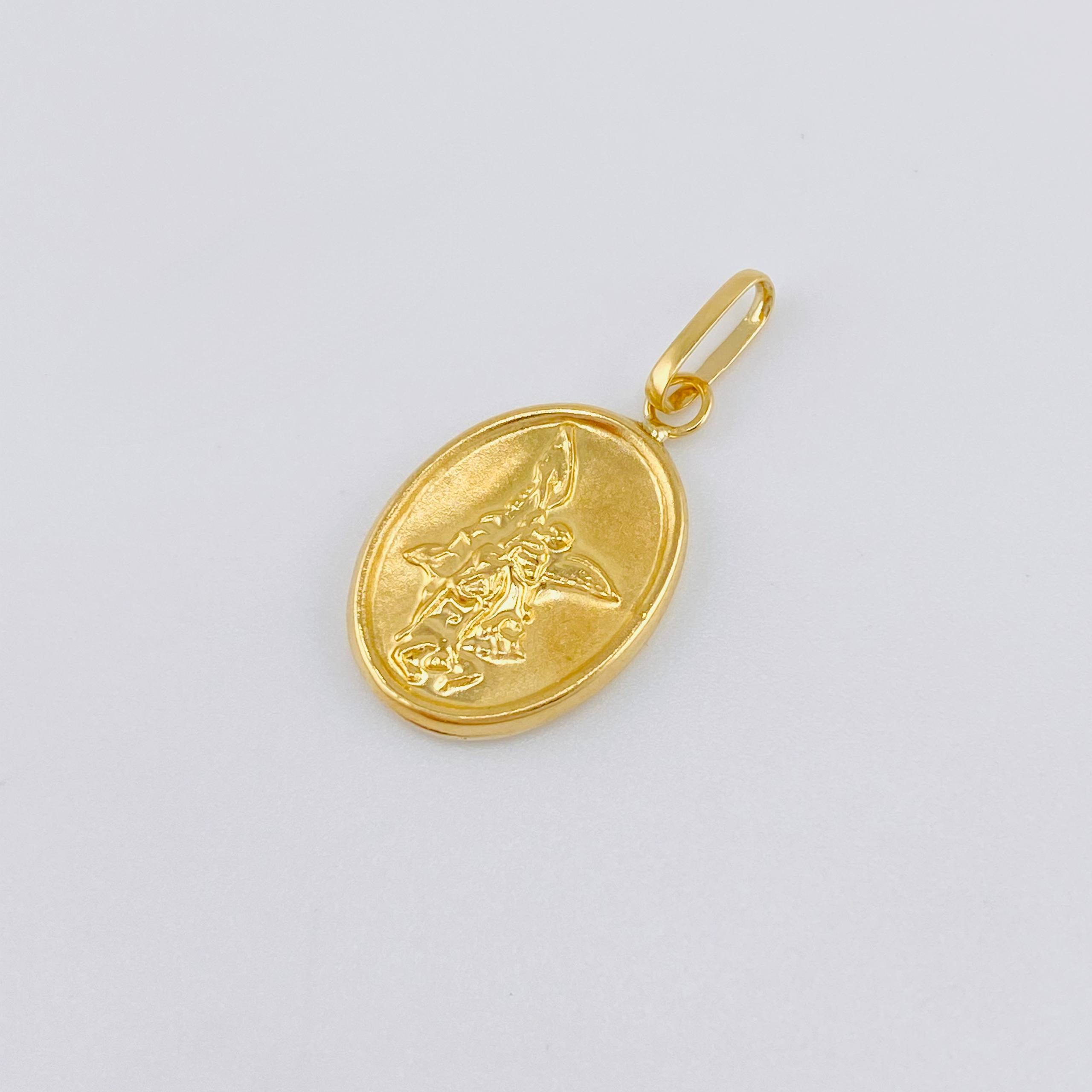 Dije San Miguel Arcangel 1gr / 1 in / Oro Amarillo 18K ©