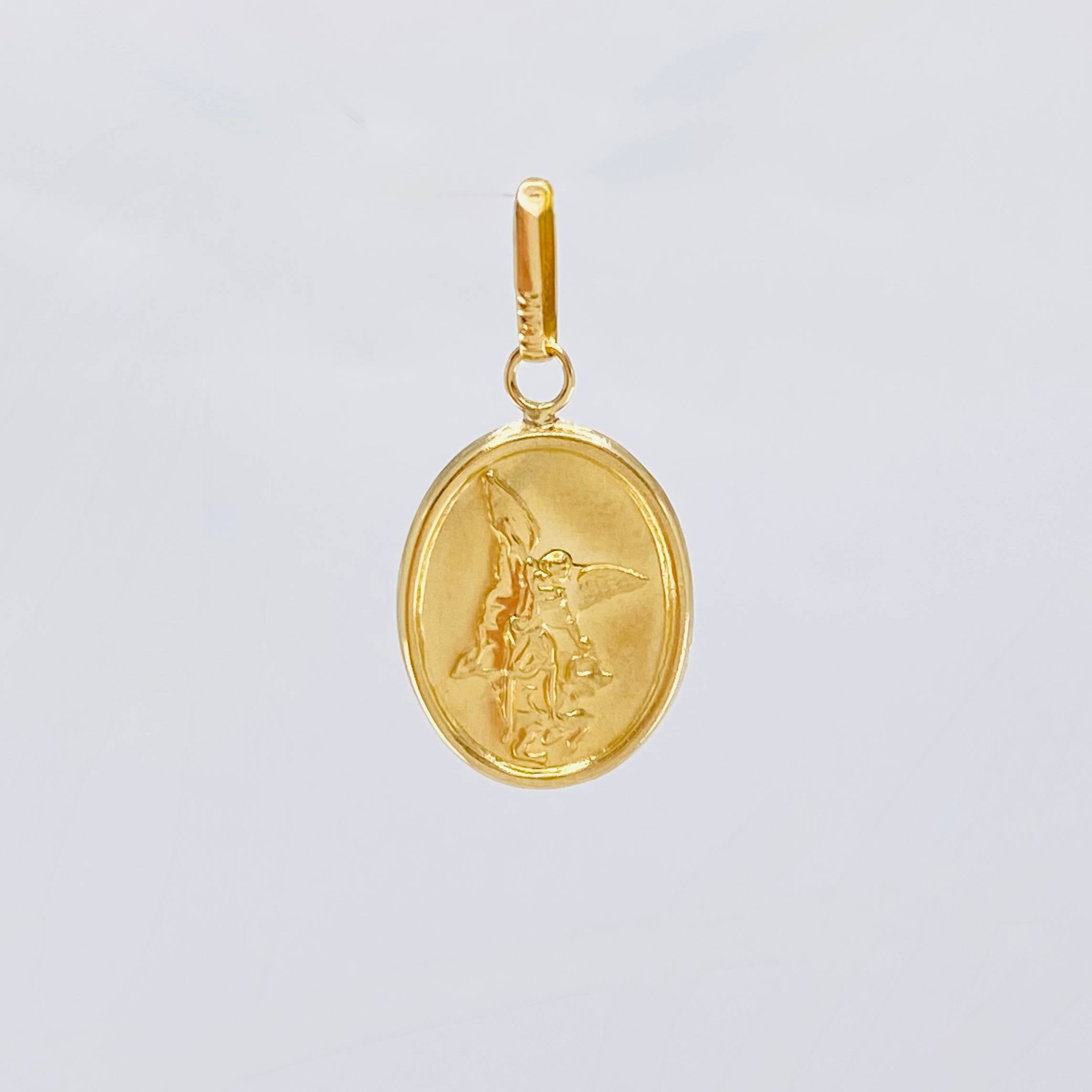 Dije San Miguel Arcangel 1gr / 1 in / Oro Amarillo 18K ©