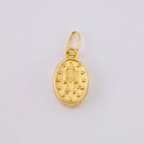 Pendant Miraculous Virgin 0.35g / 3/4 in / Yellow Gold 18K ©