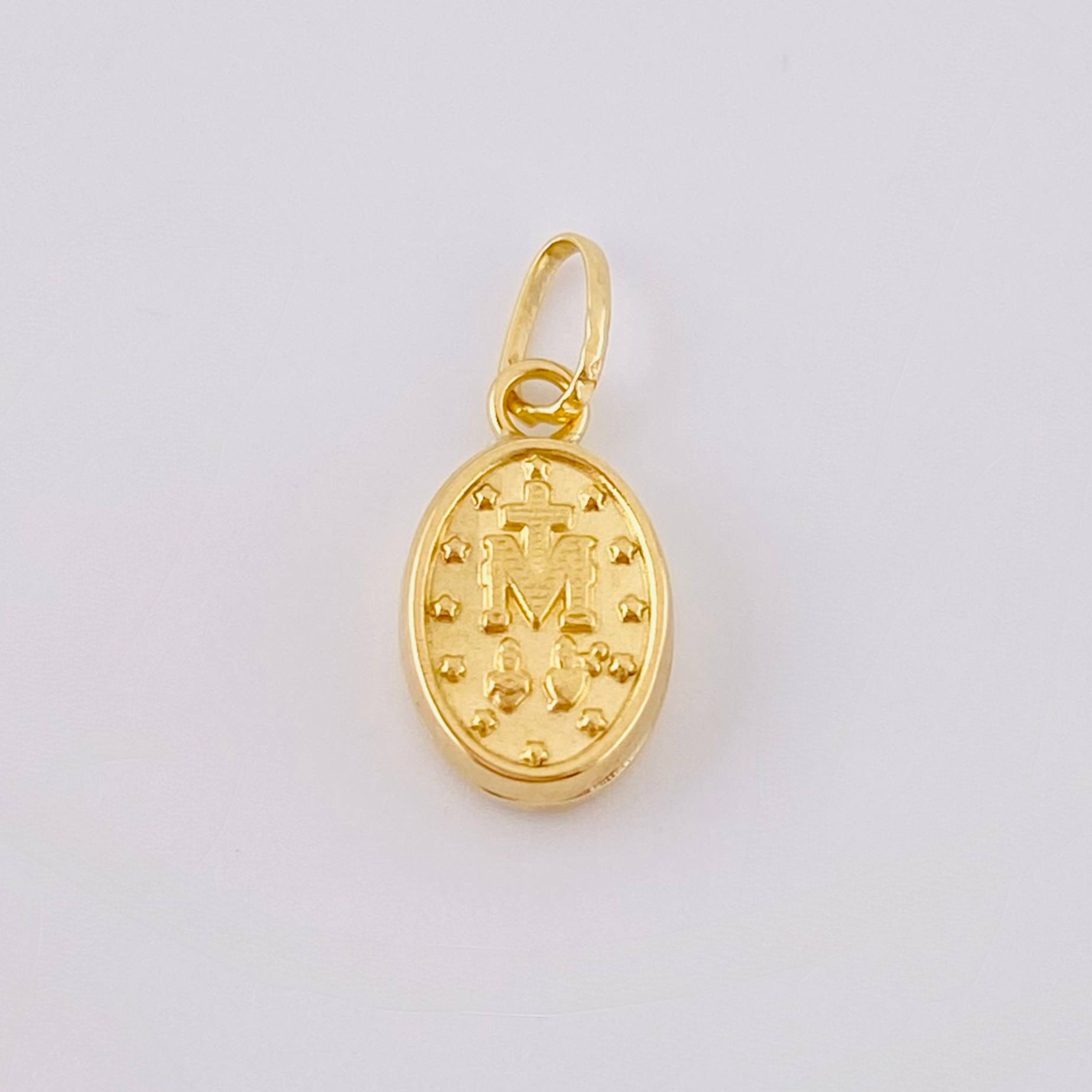 Dije Virgen Milagrosa 0.45gr / 3/4 in / Oro Amarillo 18K ©