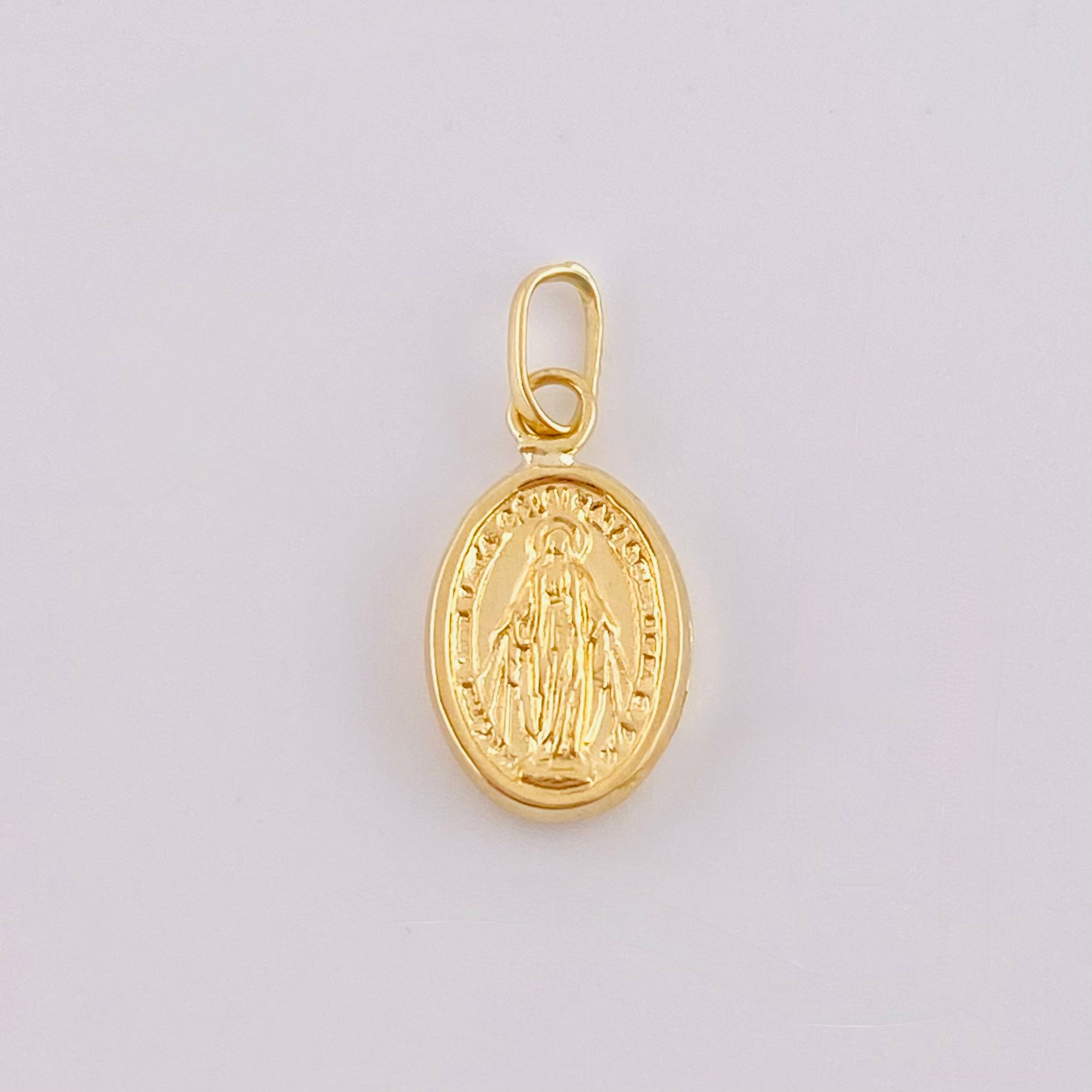 Dije Virgen Milagrosa 0.45gr / 3/4 in / Oro Amarillo 18K ©