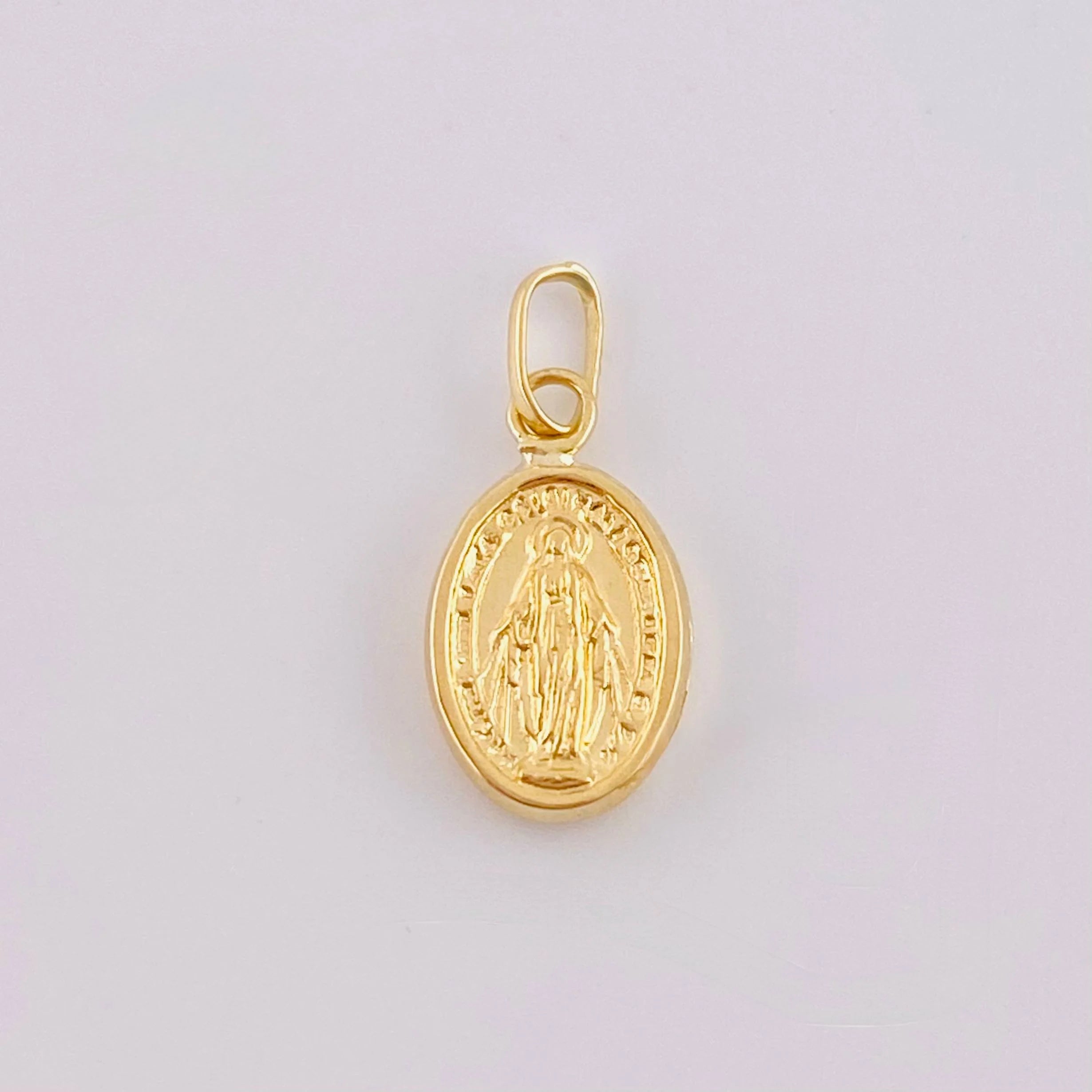 Dije Virgen Milagrosa 0.5 g / 3/4 in Oro Amarillo 18K