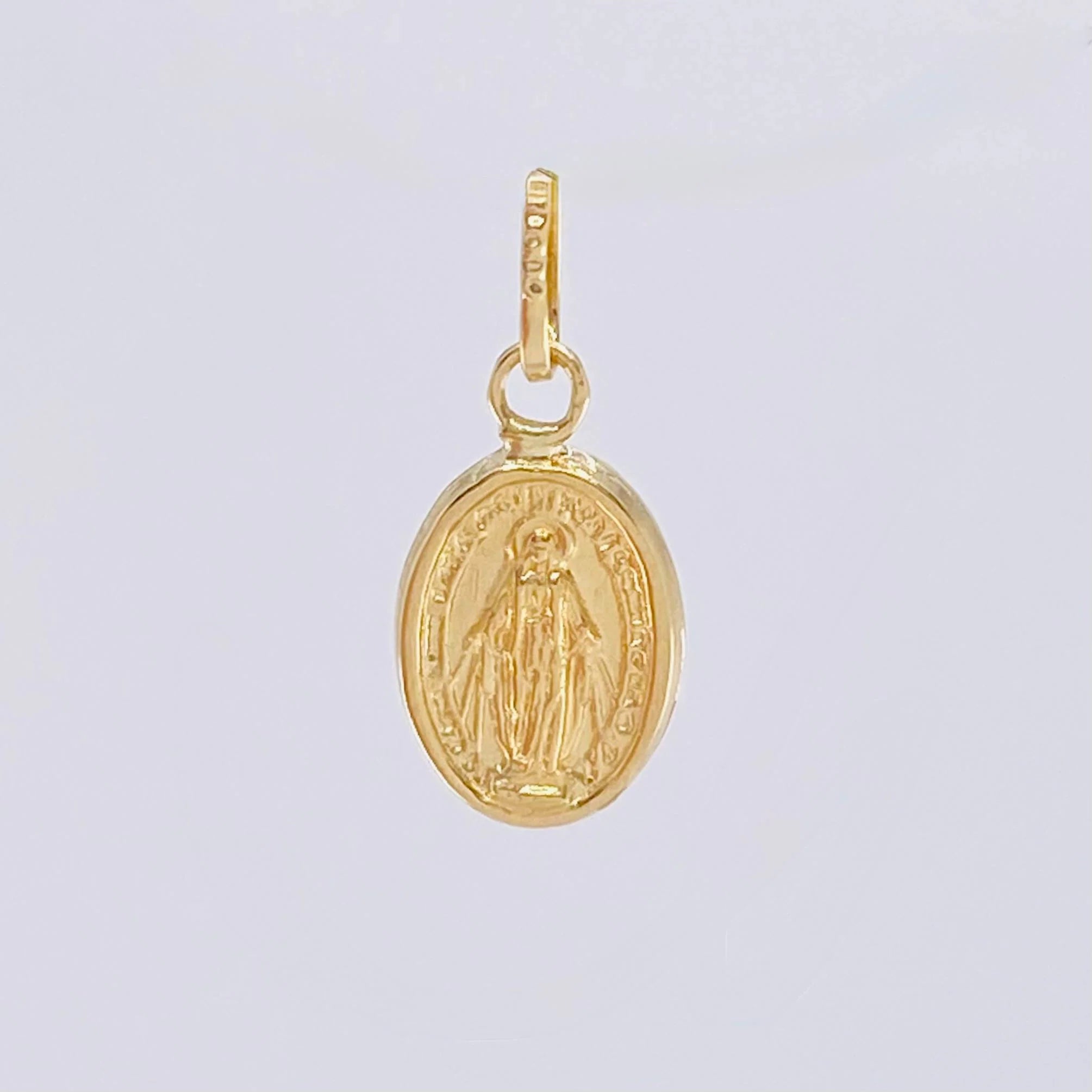 Dije Virgen Milagrosa 0.5 g / 3/4 in Oro Amarillo 18K
