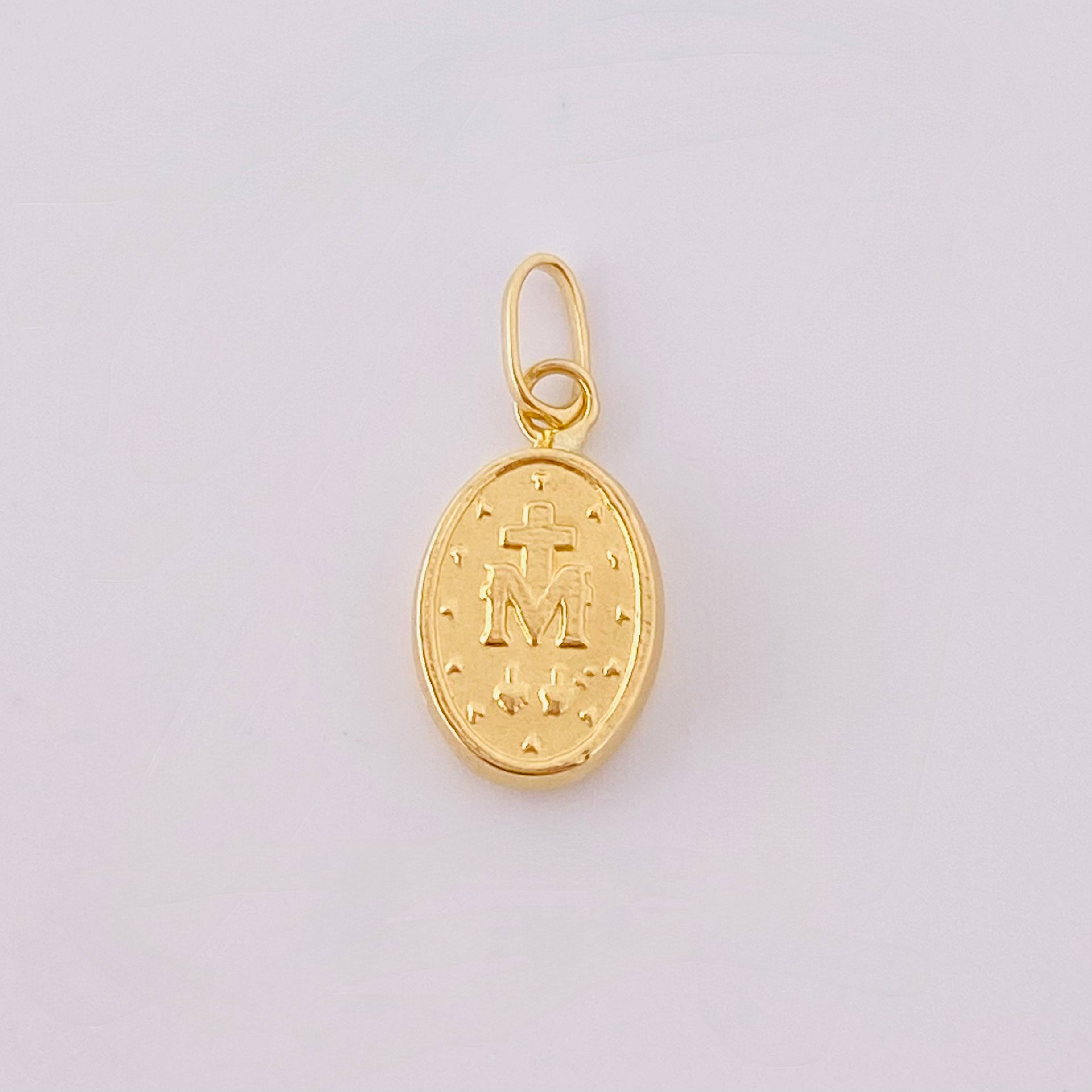 Dije Virgen Milagrosa 0.45gr / 3/4 in / Oro Amarillo 18K ©