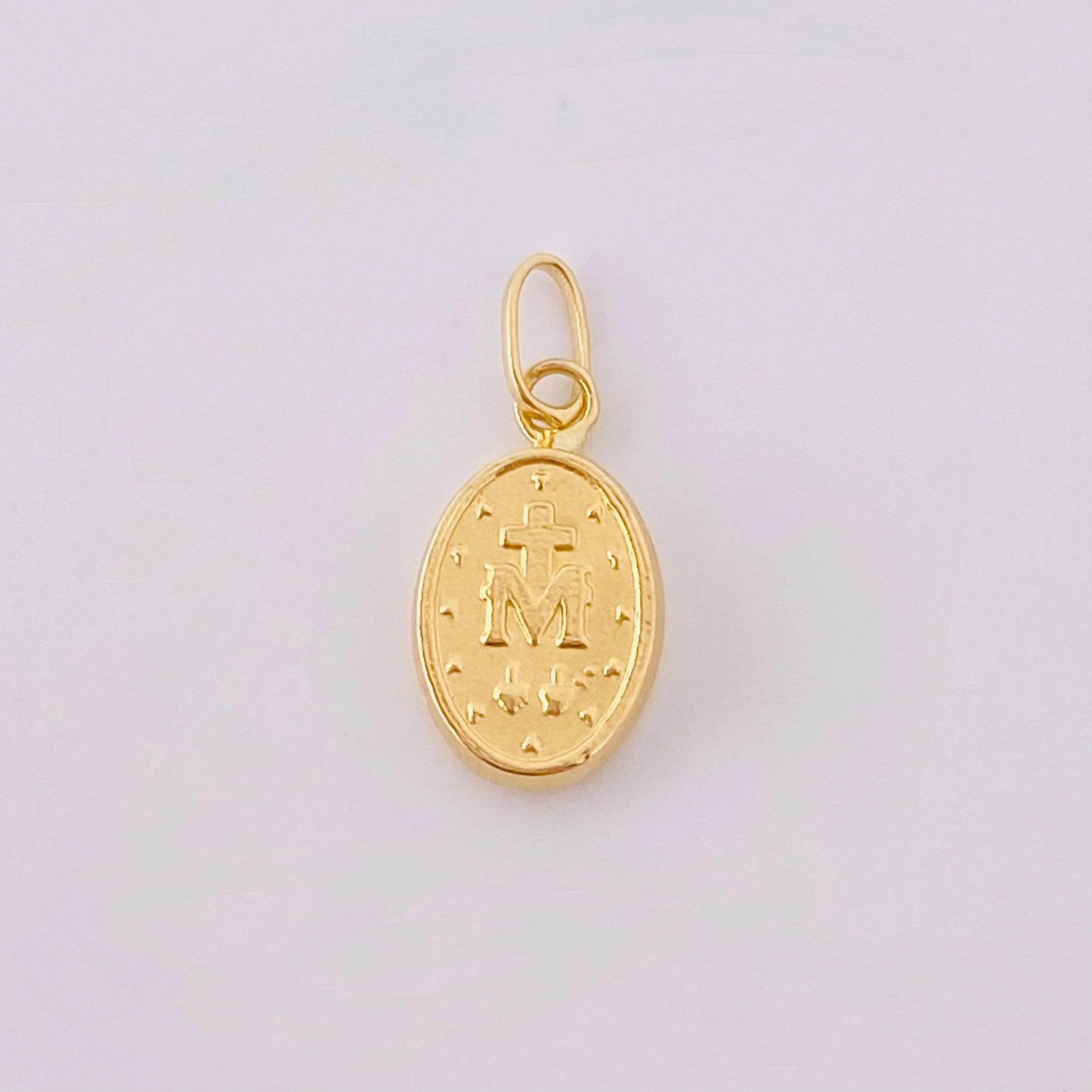 Dije Virgen Milagrosa 0.5 g / 3/4 in Oro Amarillo 18K