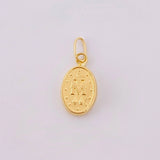 Dije Virgen Milagrosa 0.5 g / 3/4 in Oro Amarillo 18K