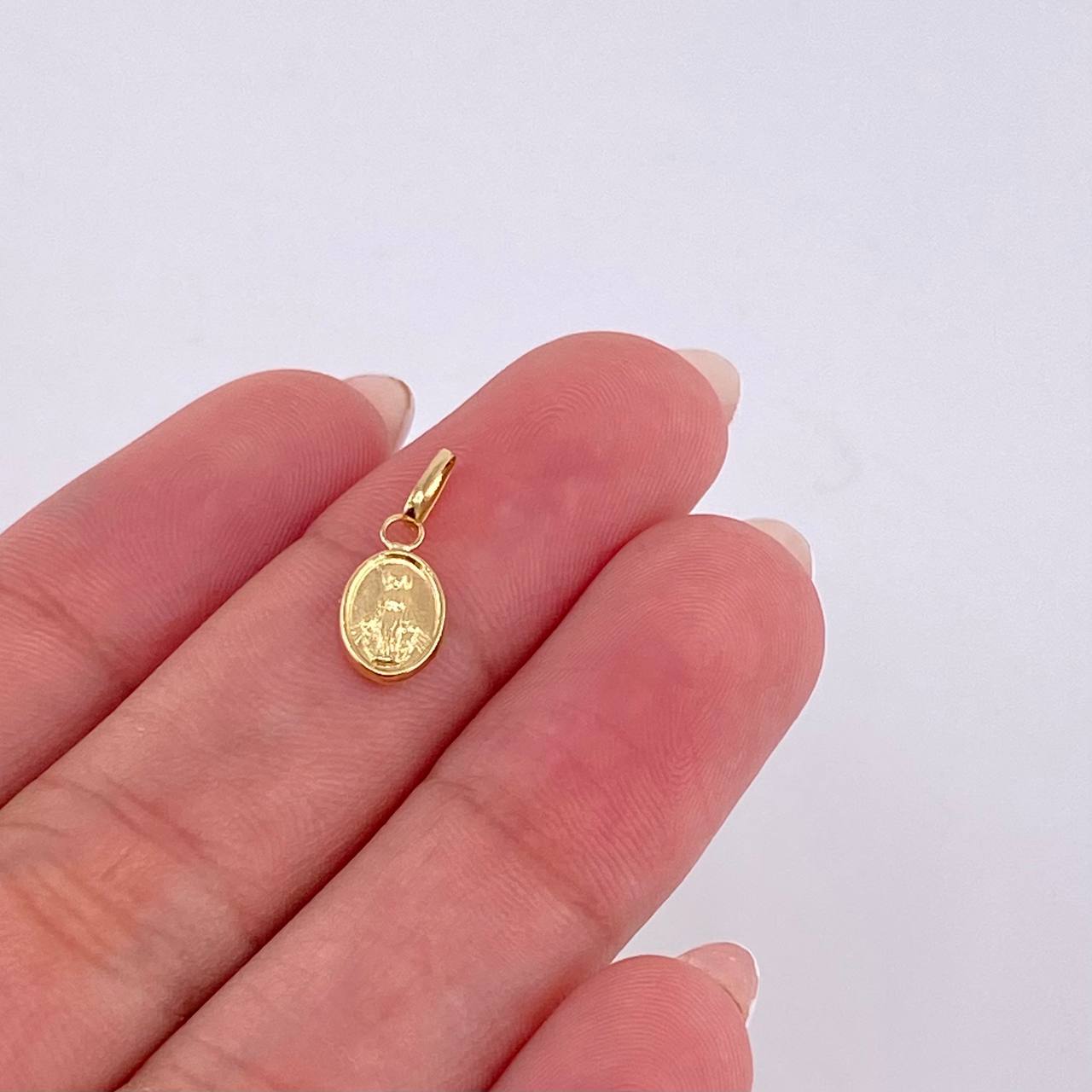 Pendant Miraculous Virgin 0.3g / 3/4 in / Yellow Gold 18K ©
