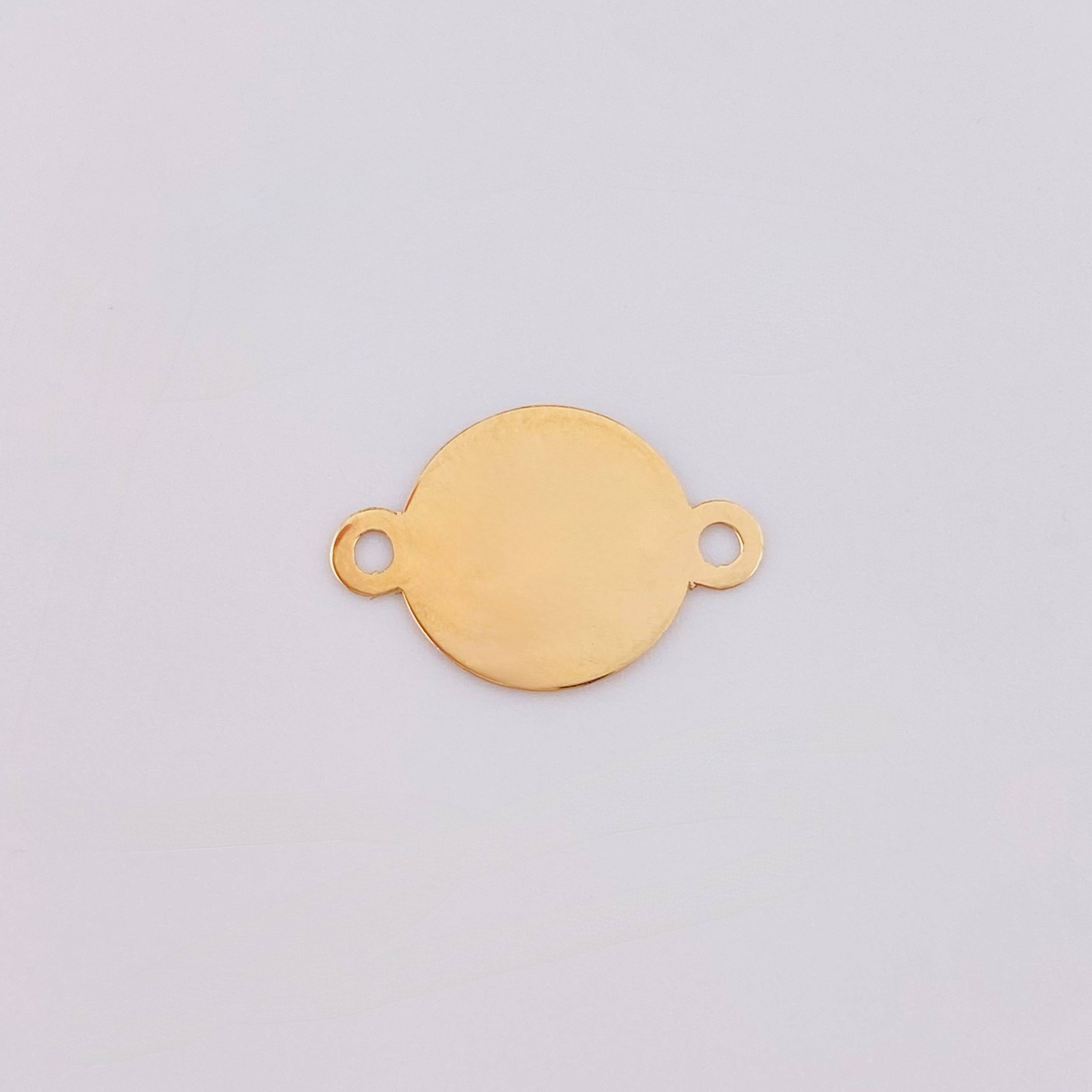 Charm Circle 0.5gr / 3/4 in / Yellow Gold 18K *