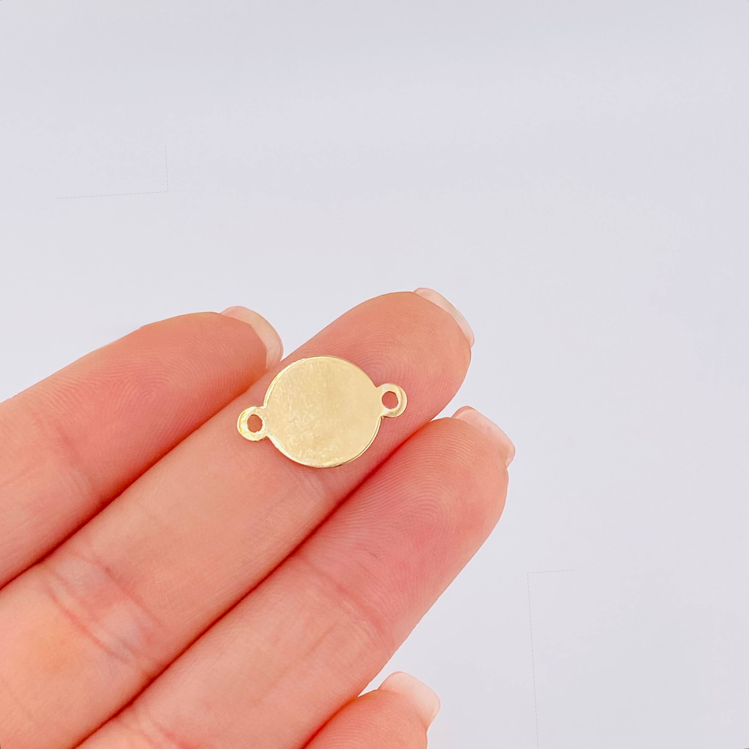 Charm Circle 0.5gr / 3/4 in / Yellow Gold 18K