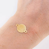 Charm Circular Plate 0.5g / 3/4 in / Yellow Gold 18K ©
