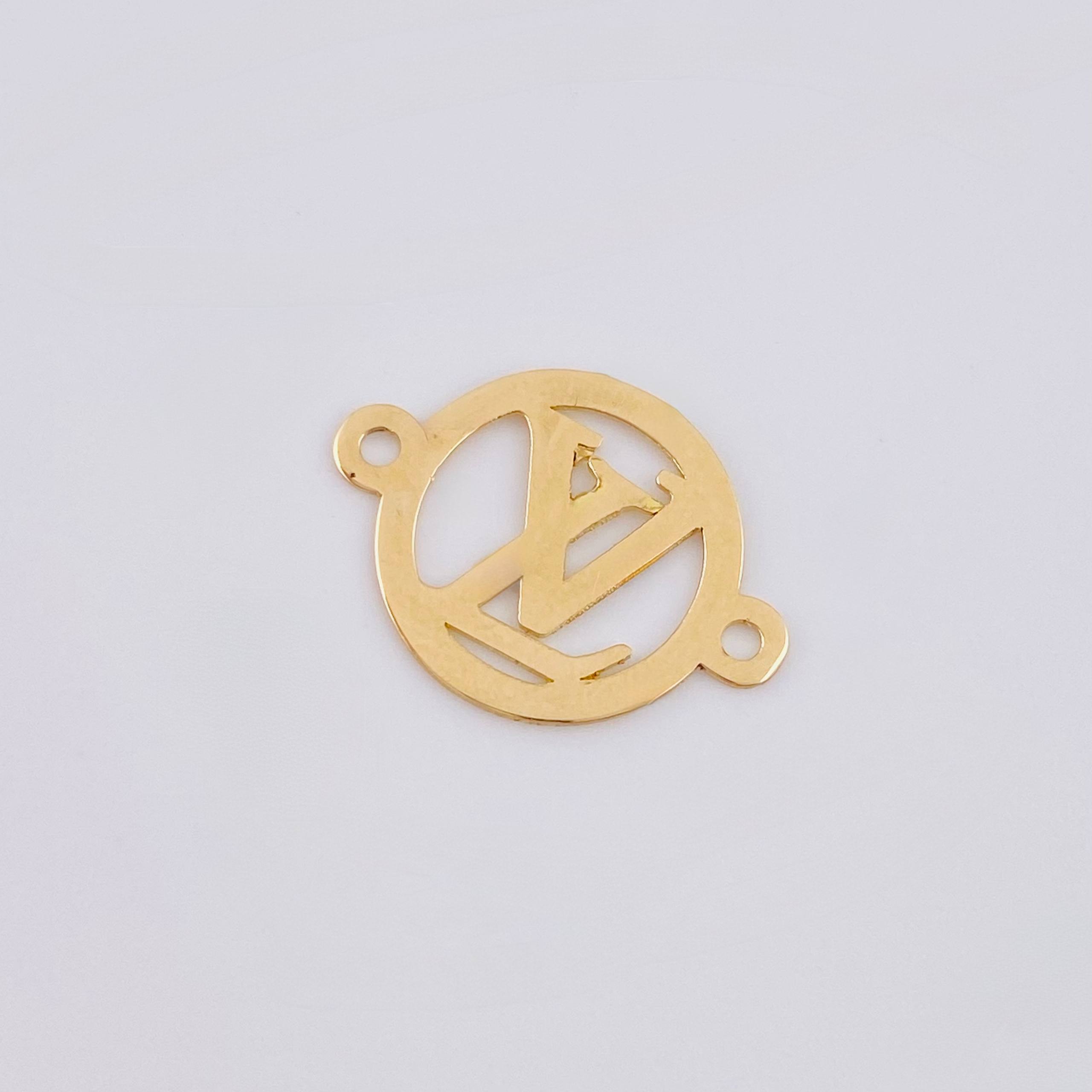 Charm Circle Letter 0.45gr / 1/2 in / Yellow Gold 18K *
