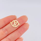 Charm Circle Letter 0.6g / 3/4 in / Yellow Gold 18K ©