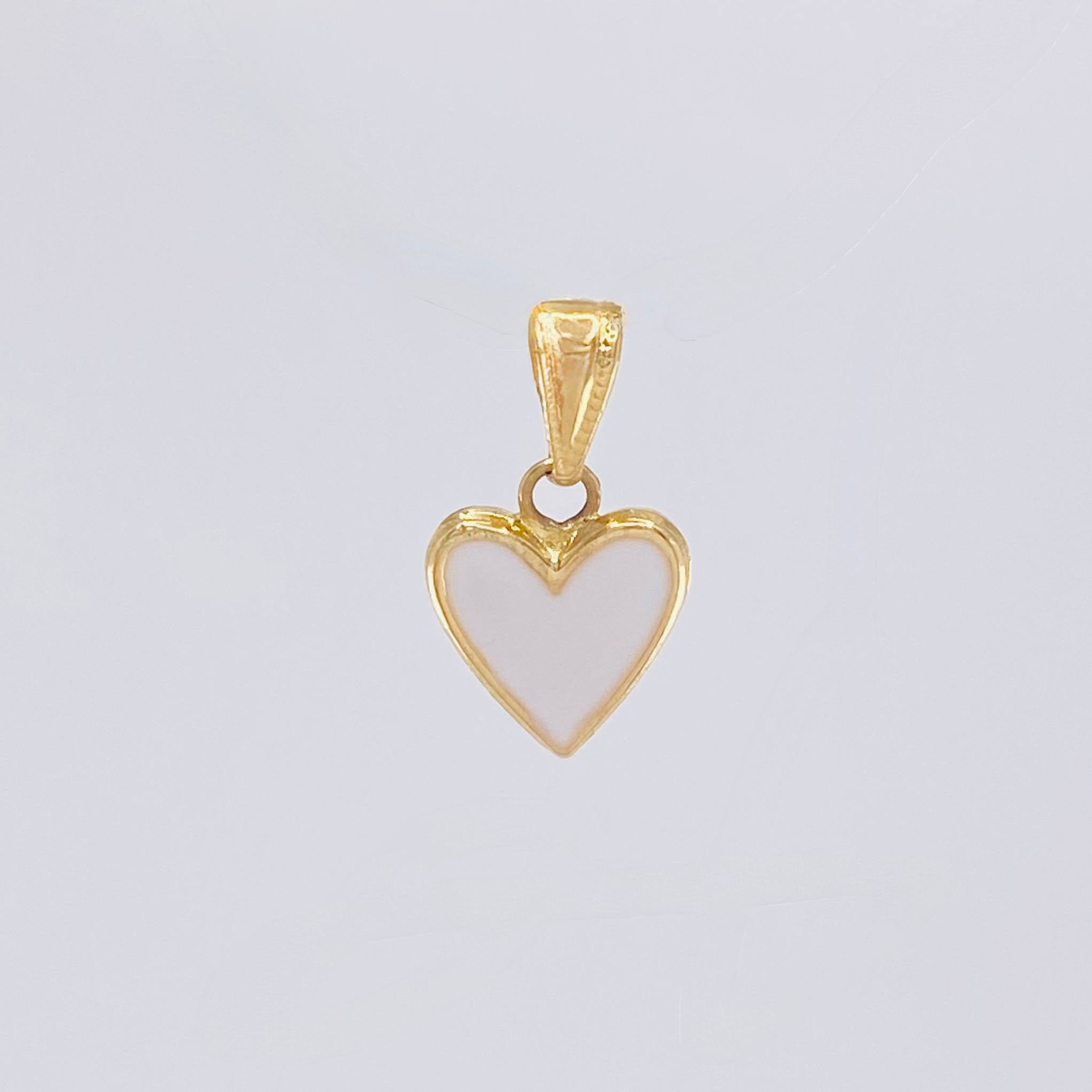 Dije Corazon Puro 0.65gr / 3/4 in / Oro Amarillo 18K ©