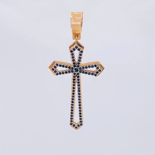 Dije Cruz Romana 10.2gr / 2 1/4 in / Oro Rosa 18K ©