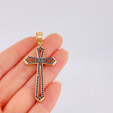 Dije Cruz Romana 10.2gr / 2 1/4 in / Oro Rosa 18K ©