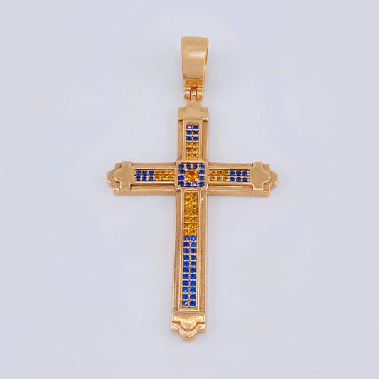 Dije Cruz Rumanic 8.25gr / 2 1/4 in / Oro Rosa 18K ©