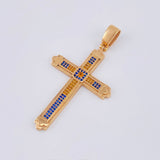 Dije Cruz Rumanic 8.25gr / 2 1/4 in / Oro Rosa 18K ©