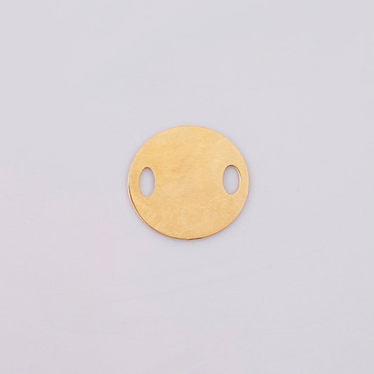 Charm Circle 0.5gr / 1/2 in / Yellow Gold 18K *