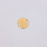 Charm Circular Plate 0.5g / 1/2 in / Yellow Gold 18K ©