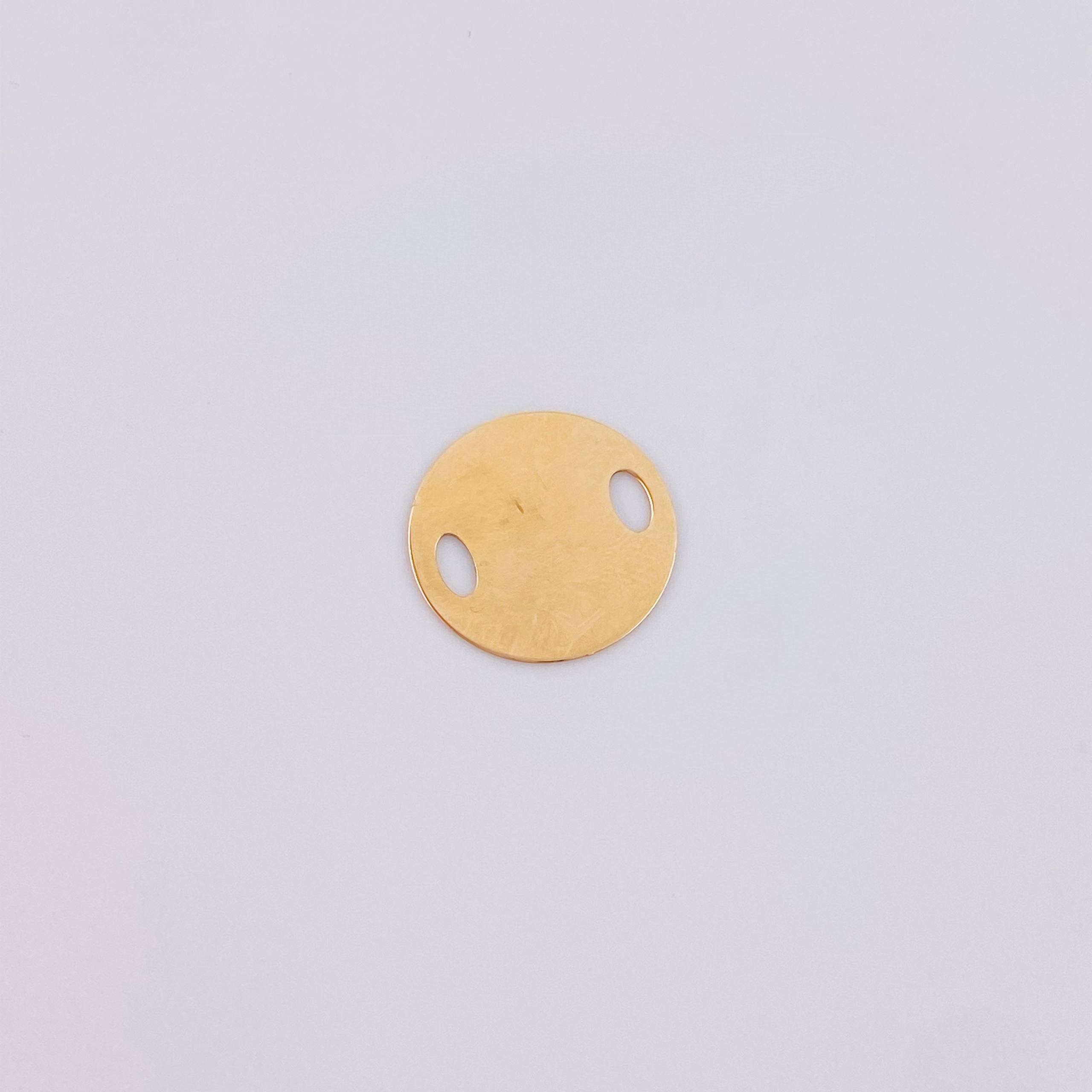 Charm Circle 0.5gr / 1/2 in / Yellow Gold 18K *