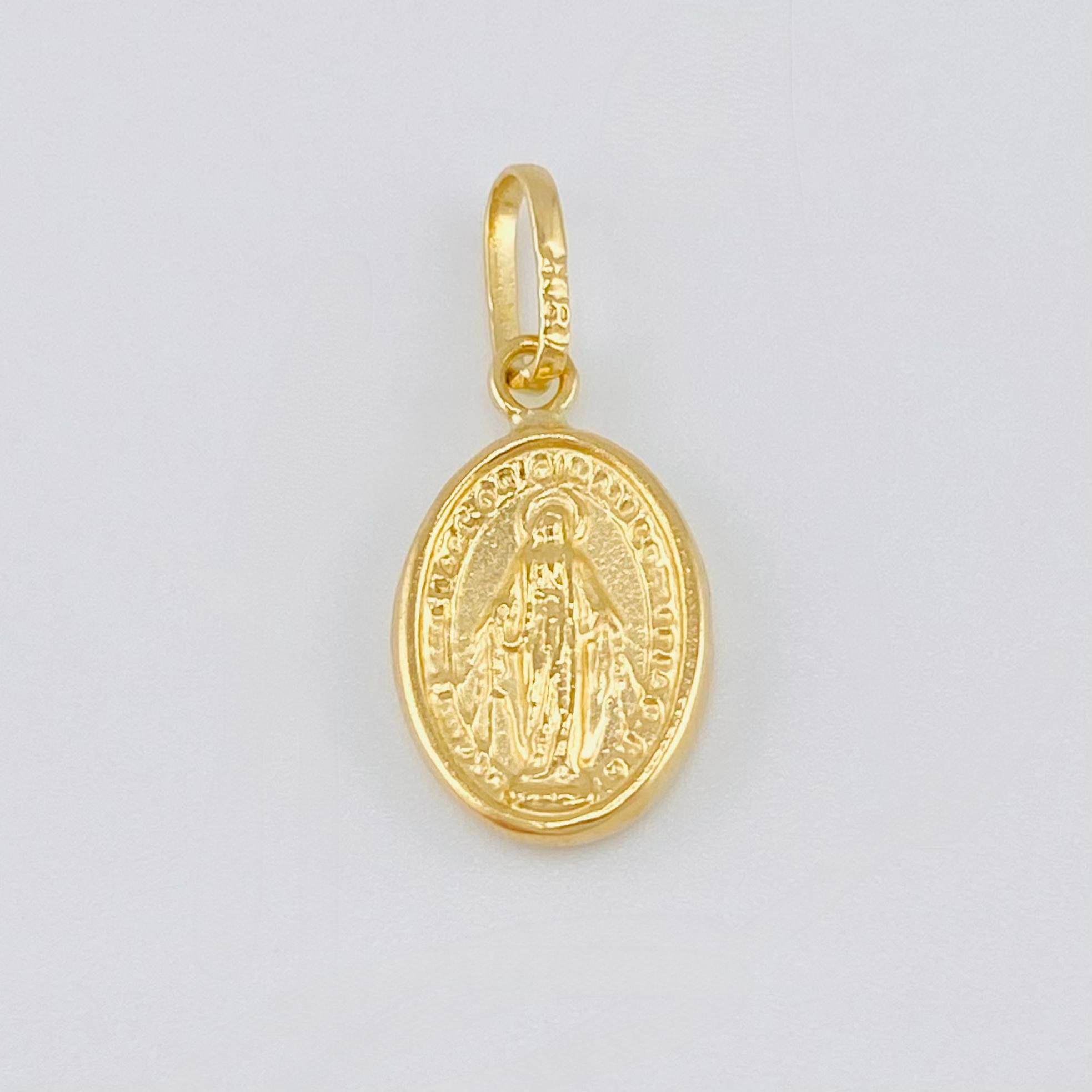 Dije Virgen Milagrosa 0.55 g / 3/4 in Oro Amarillo 18K