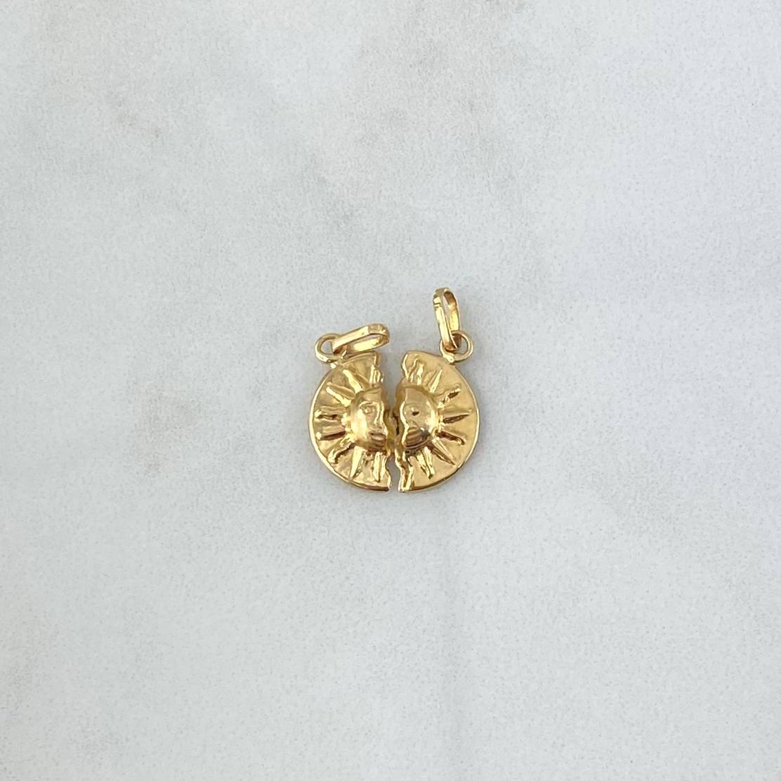 Dije Sol Pareja 1gr / 3/4 in / Oro Amarillo 18K ©