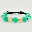 Woven Bracelet Morallas /Cylinders 6Mm-3Mm Two Yellow White Gold 18K