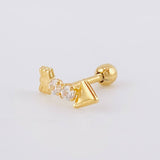 Piercing Flecha 0.35 g / 1/2 in Oro Amarillo 18K