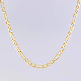 Cadena Figaro 7.3g / 24 in / 2.1mm Oro Amarillo 18K