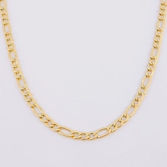 Figaro Chain 7.4g / 24 in / 4mm 18K Yellow Gold