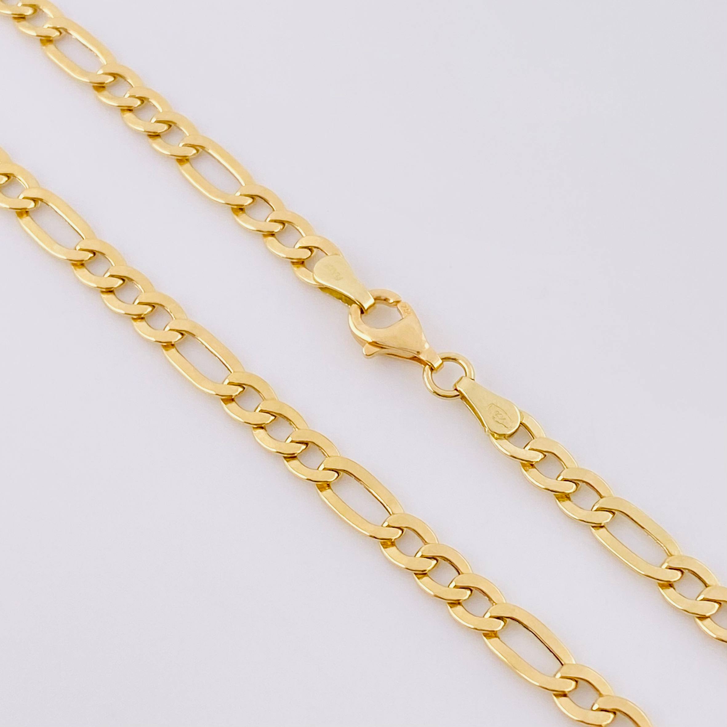 Figaro Chain 7.75g / 24 in / 4.2mm 18K Yellow Gold
