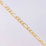 Cadena Figaro 7.7g / 24 in / 4.4mm Oro Amarillo 18K