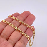 Cadena Figaro 7.3g / 24 in / 2.1mm Oro Amarillo 18K