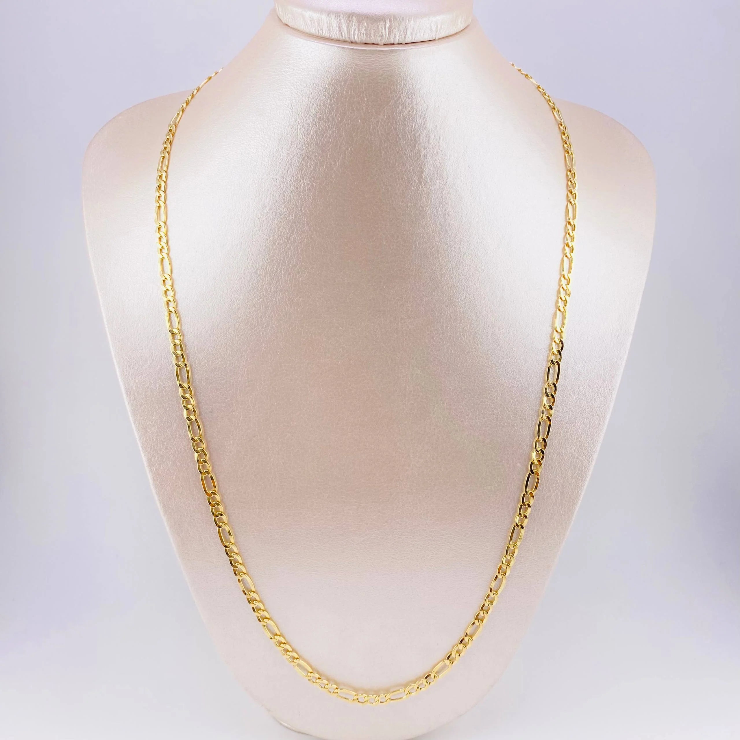 Cadena Figaro 7.3g / 24 in / 2.1mm Oro Amarillo 18K