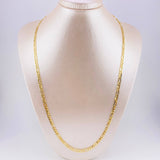 Cadena Figaro 7.7g / 24 in / 4.4mm Oro Amarillo 18K