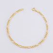 Pulso Figaro 1.5g / 7 1/2 in / 3.4mm Oro Amarillo 18K