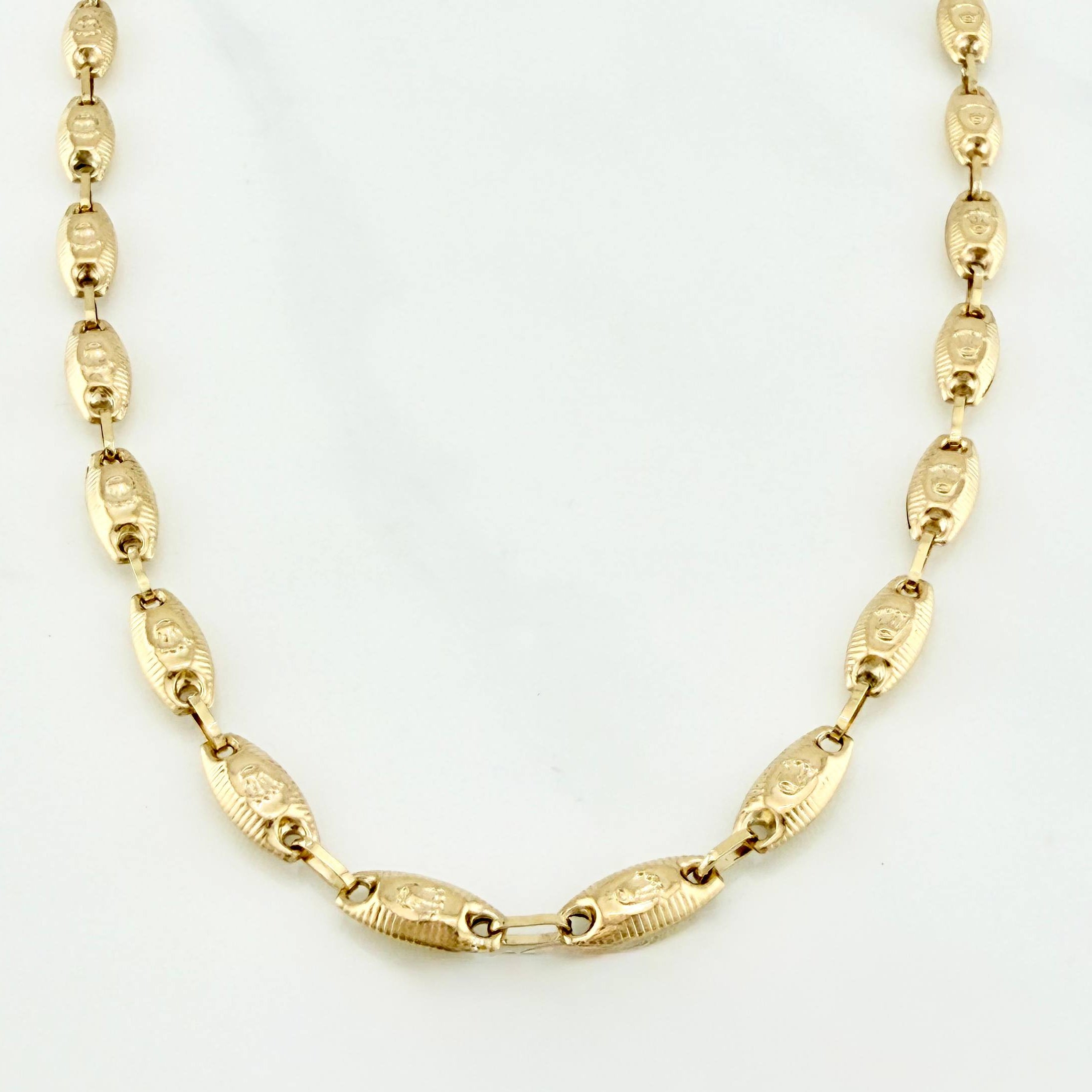 Cadena Rustica Corona 11.65 g / 24 1/2 in / 3.45 mm 18K