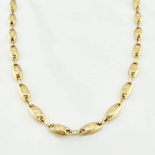 Cadena Rustica Corona 11.65 g / 24 1/2 in / 3.45 mm 18K