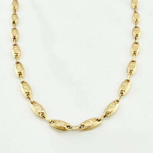 Cadena Rustica Corona 11.3 g / 24 1/2 in / 3.4 mm Oro Amarillo 18K