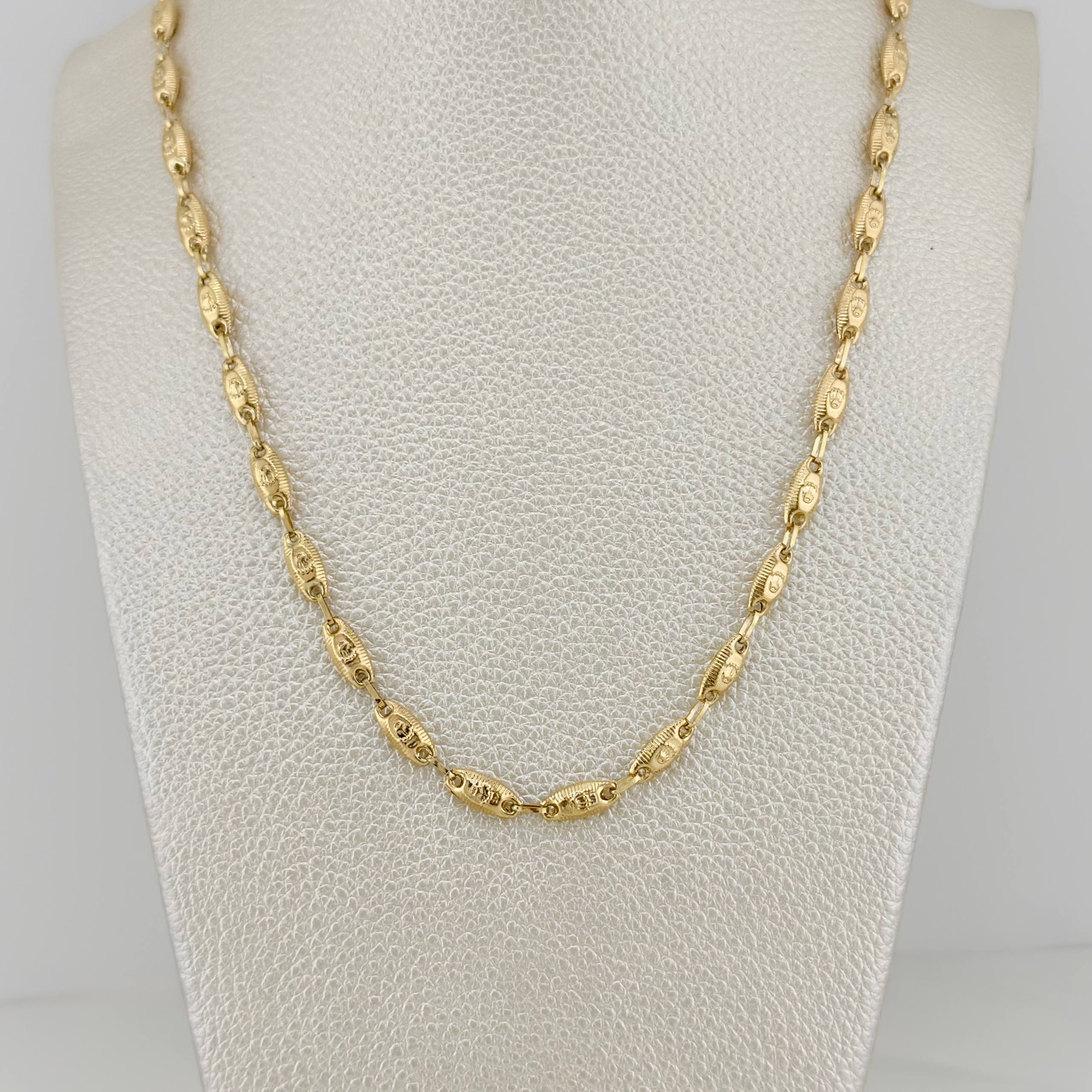 Cadena Rustico Corona 11.45 g / 24 in / 4.38 mm Oro Amarillo 18K